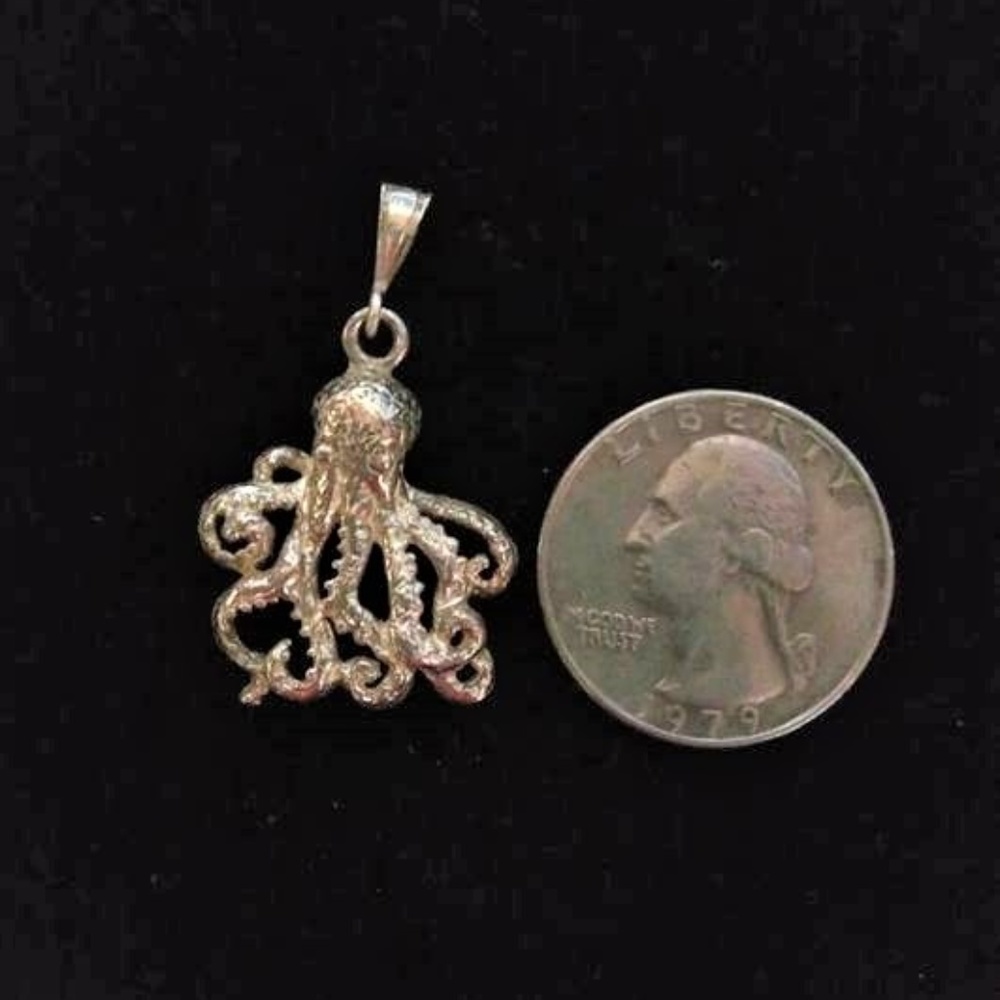 925 silver octopus charm